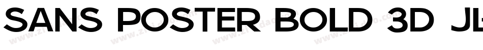 Sans Poster Bold 3D JL字体转换